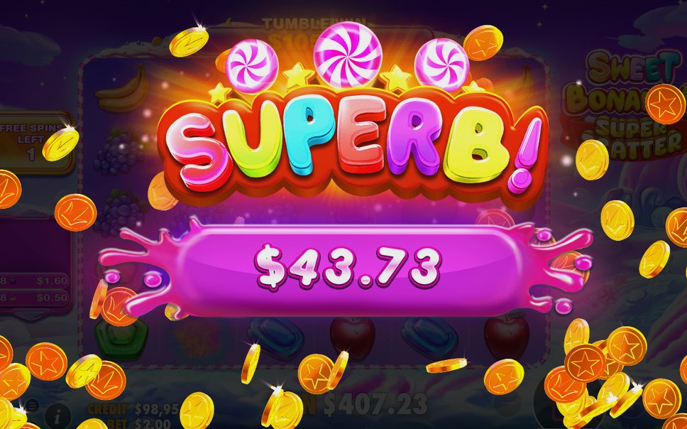 Free Spins screen with 10 spins on special reels
